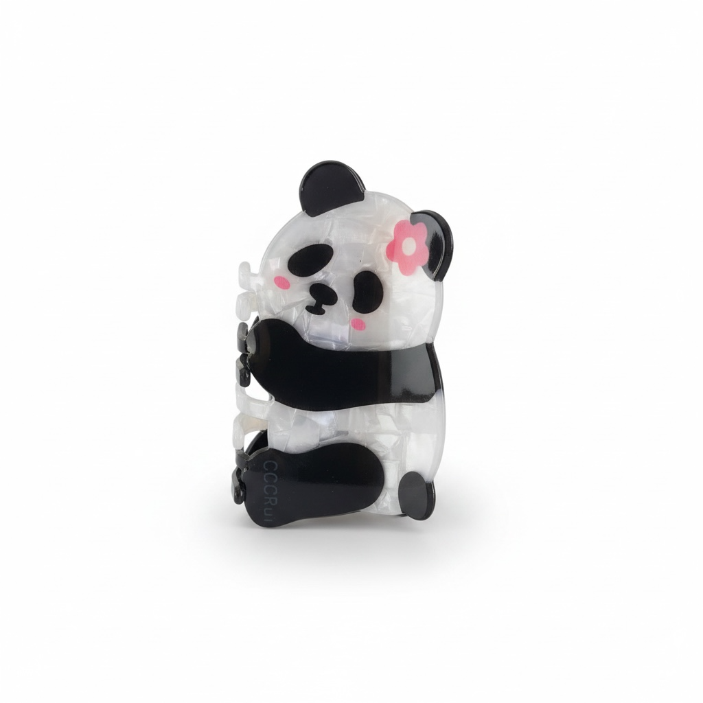 Hårklämma Panda