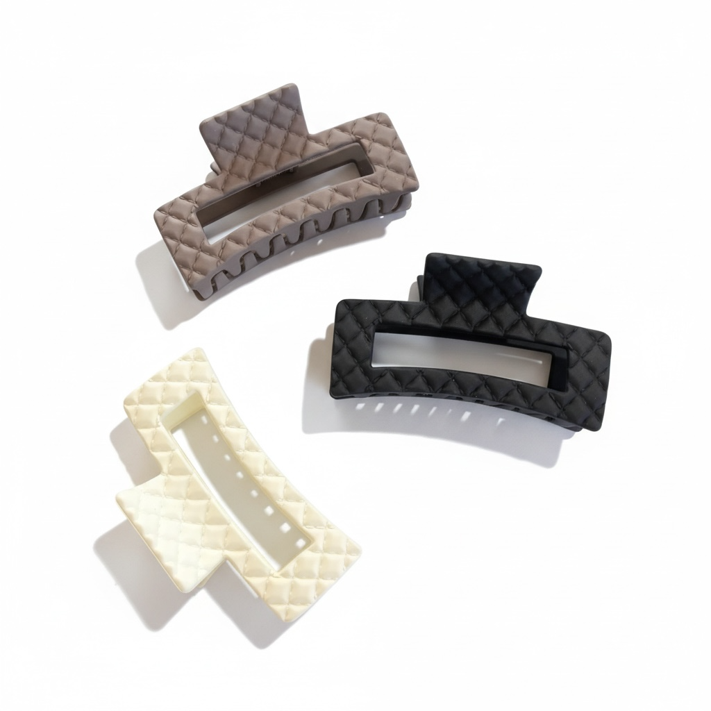 3 pack hårklämma Medium