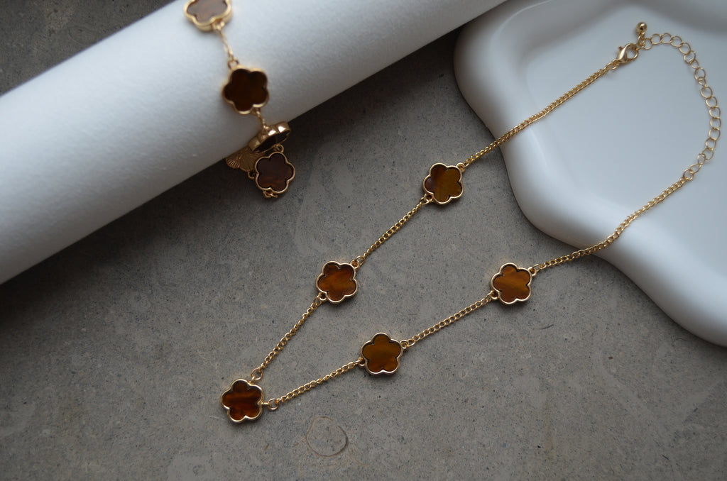 Golden Flower 18 K Sea Yellow