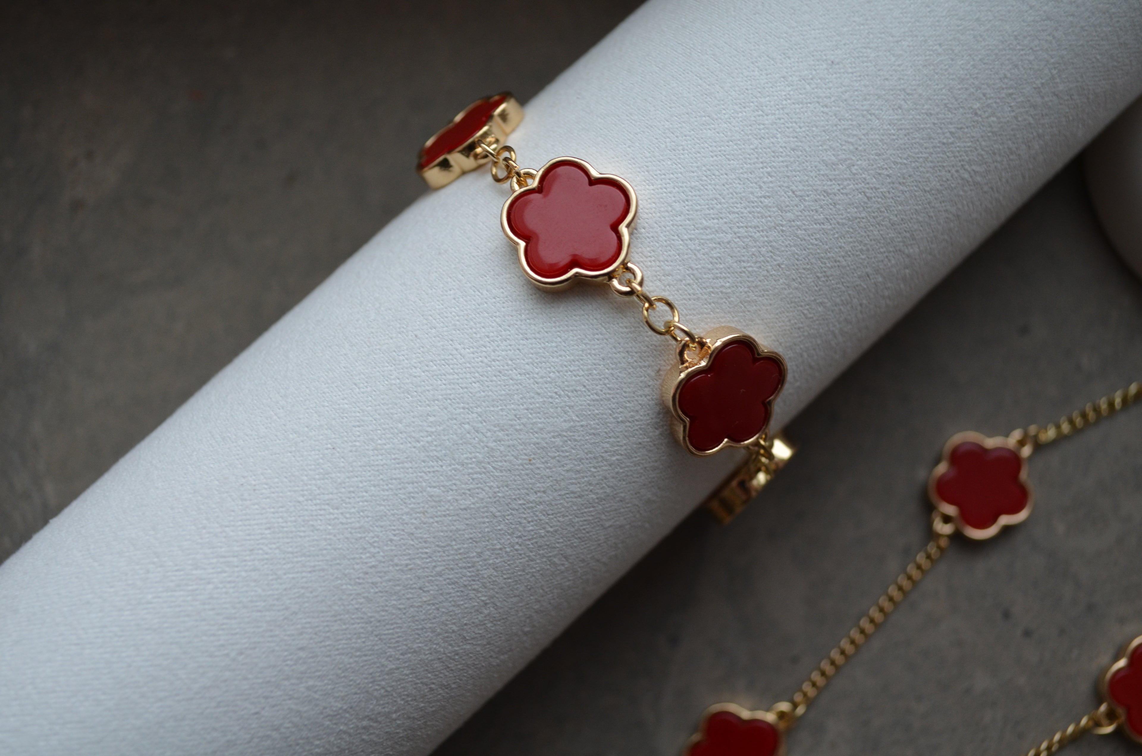 Golden Flower 18 K Röd