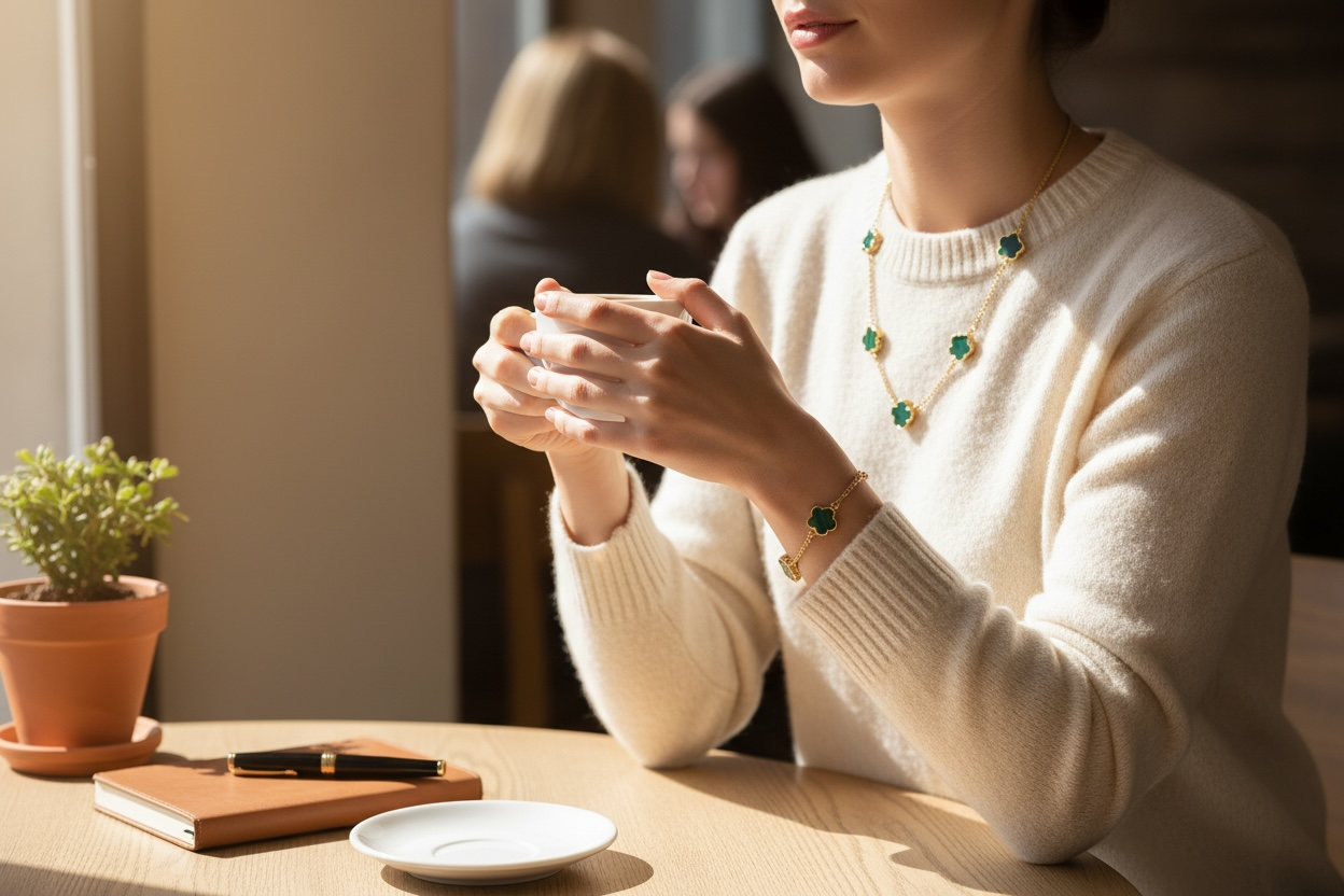 Golden Flower 18 K Green