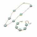 Golden Flower 18 K Sky Blue