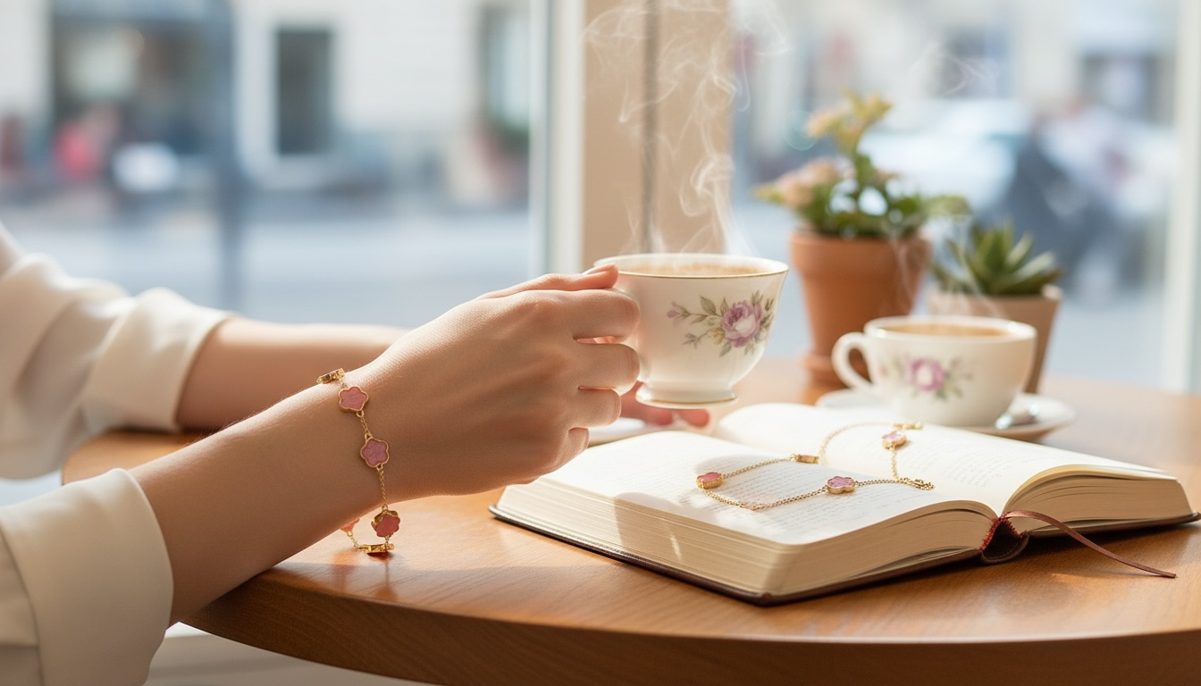 Golden Flower 18 K Pink