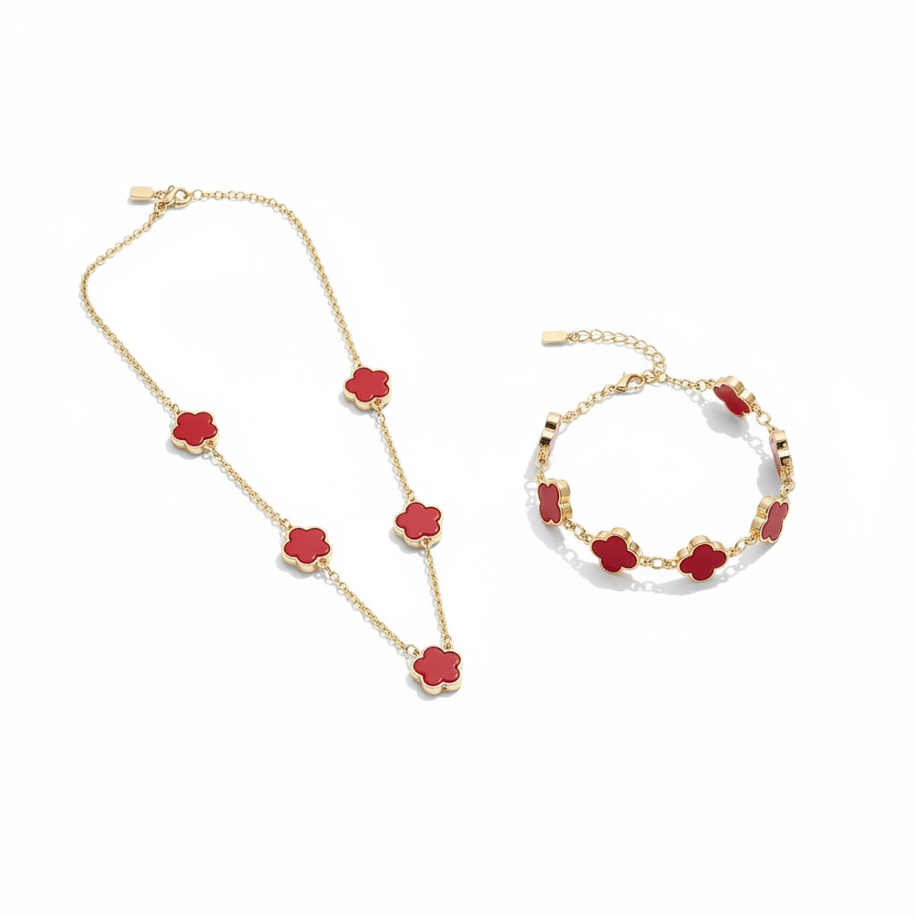 Golden Flower 18 K Röd