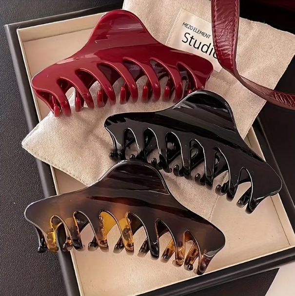 3 - Pack Stora Tjock Hårklämma