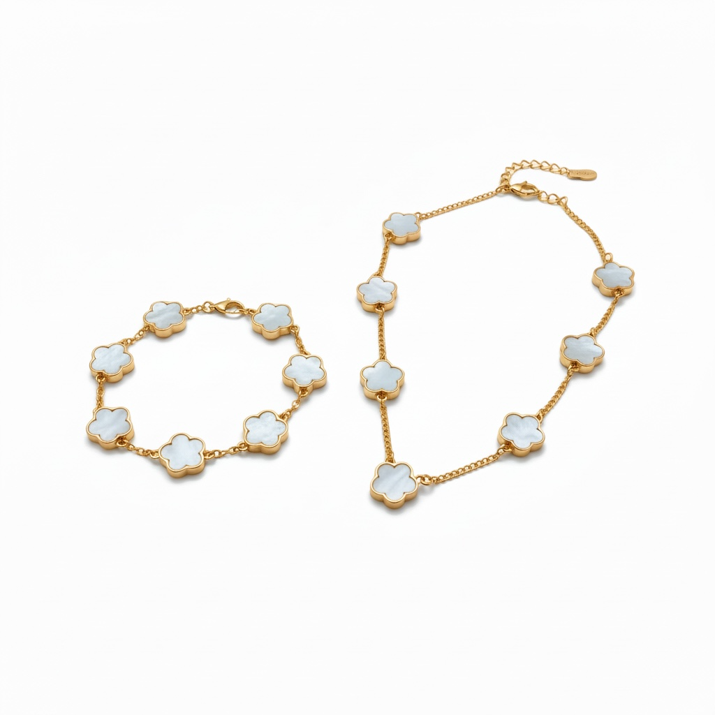 Golden Flower 18 K White